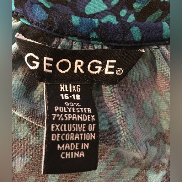 George Size 16/18 Decorative Neckline Tank Top - Picture 1 of 7
